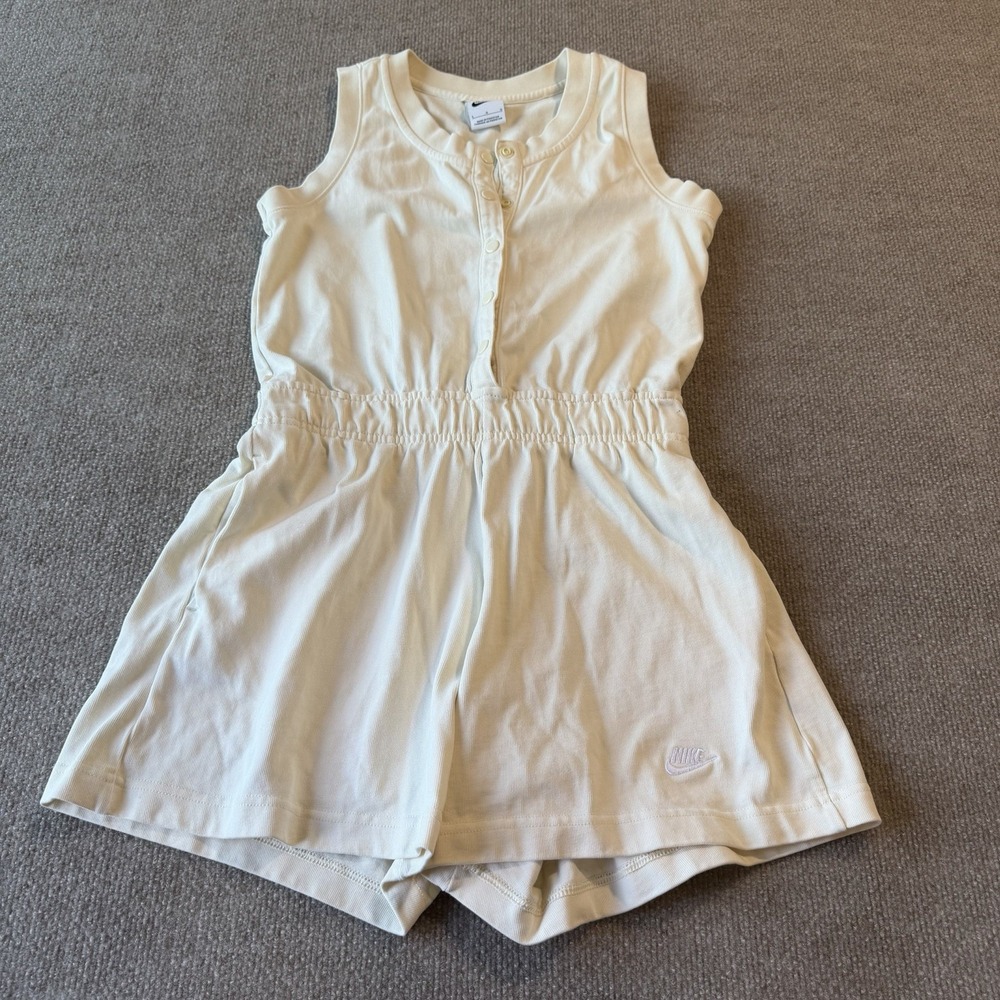 Nike Youth‎ Large FJ2636-113 Sportswear Ivory Romper Big Girl